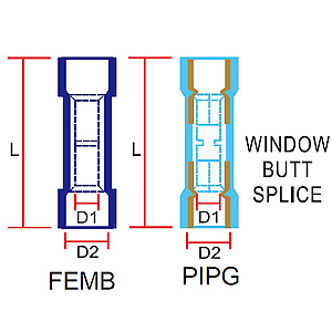 Butt Splice Connectors-Polycarbonated Insulated ( PC)