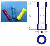341032VMB  Butt Splice Connectors Seamless Barrel Type