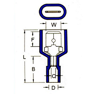 Fully Insulated Male Quick Disconnects