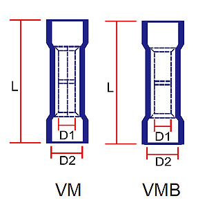 Butt Splice Connectors-Polycarbonated Insulated (PC)